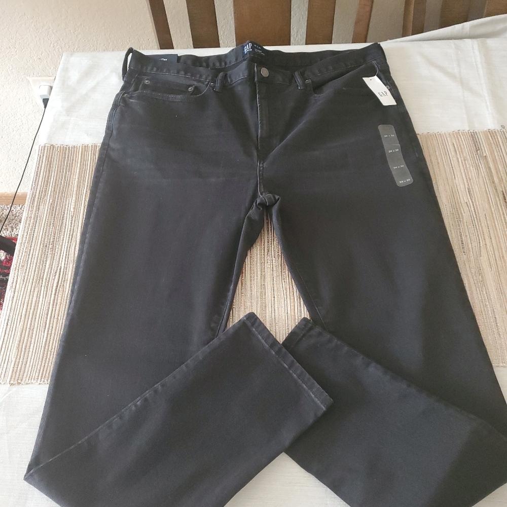 GAP FLex Denim Skinny Men's Jeans Size 38x32 Black